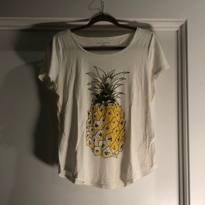 Ann Taylor pineapple tshirt
